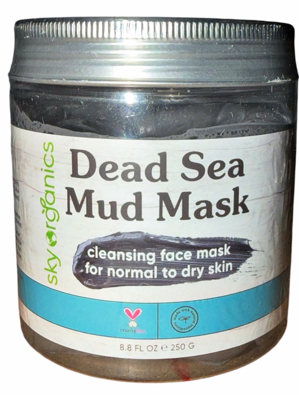 Sky Organics Dead Sea Mud Mask ~ Skin Cleanser Face Mask 8.8 oz ~ New / Sealed